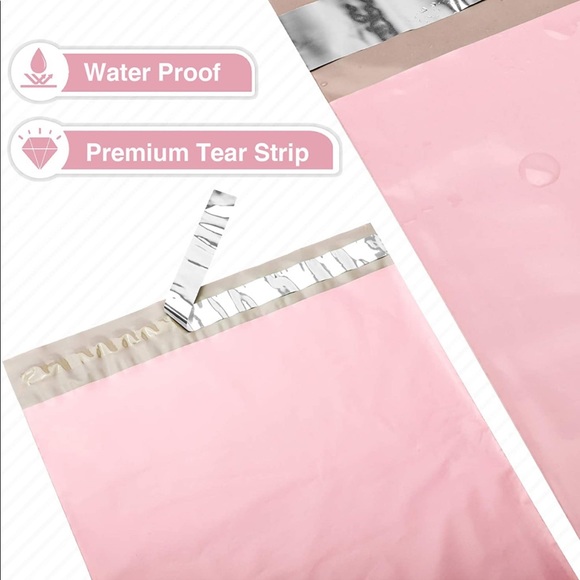 NEW Poshmark Packages "Thank You" Gift Wrap Shipping Supplies Set ~ 5 Items Pink - Picture 7 of 10